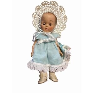 Vintage Baby Drink Wet Horsman Doll Vinyl Hard Plastic Sleepy Eyes 10" Tall